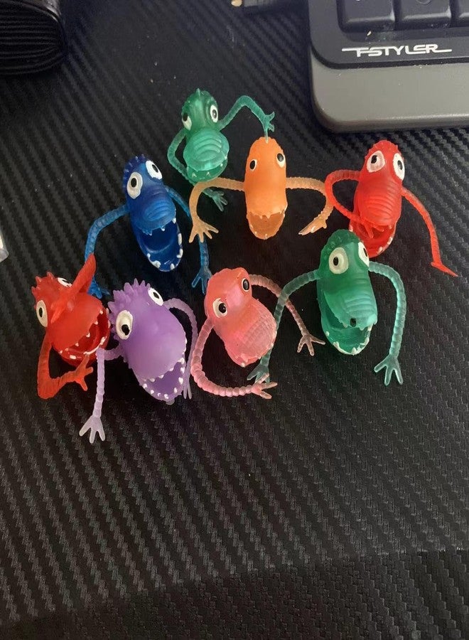 Lynkaye Monster Finger Puppets 12 Pcs Dinosaur Head Figure Finger Model for Party, Christmas Tree Decoration, Cosplay, Treasure Box Prizes, Pinata and Goodie Bag Fillers - Image 3